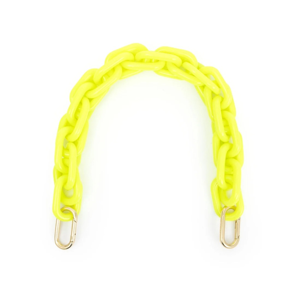 SEARCHING FOR : Neon yellow resin shortie strap Clare v